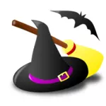 Halloween čarodějnictví vektorový obrázek