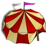 Vektor clipart roolipeli kartta kuvake sirkus teltta