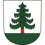 Vector image of coat of arms of Bauma City
