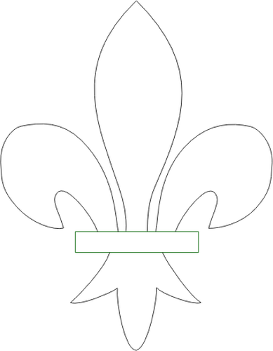 Préparation du plan de Fleur de lys