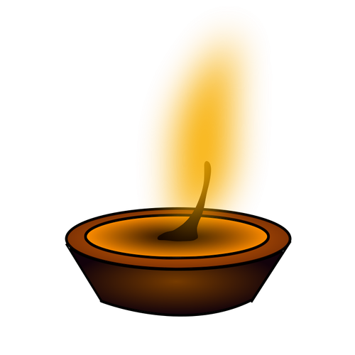 Candle light vector clip art