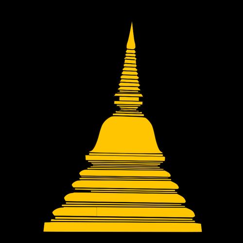 Buddhistiska tempel vektor ClipArt