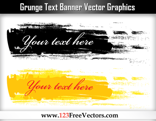 Grunge Text Banner