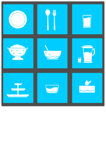 Tableware icons