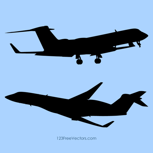 Airplane Silhouettes