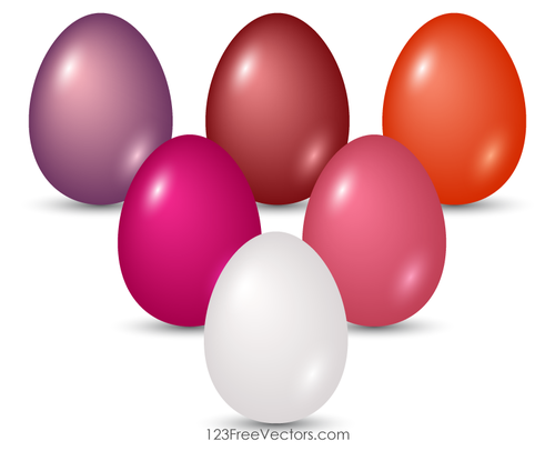 Colored eggs for Easter