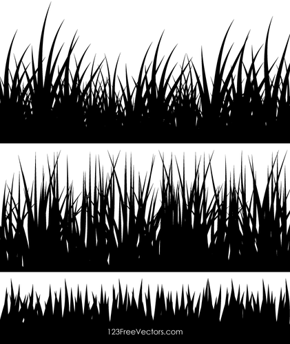 Download Black Grass Silhouette Public Domain Vectors