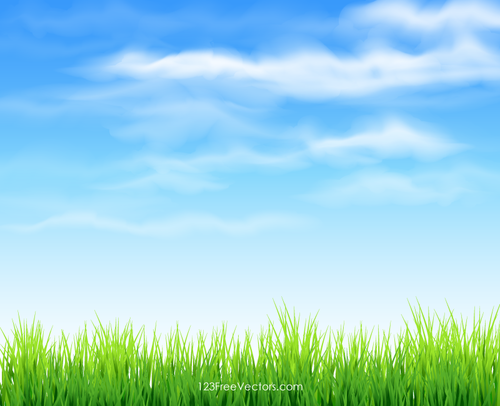 Sky and Grass Background | Public domain vectors