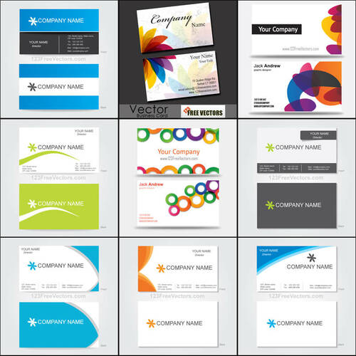 Business Card Templates Vector Pack