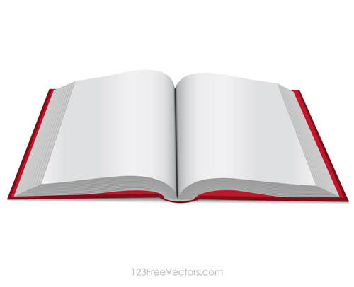 Kniha s červenými deskami