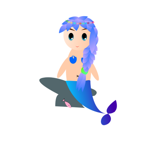 Mermaid with fish