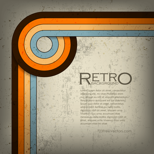 Abstrakte Retrotapeten Design