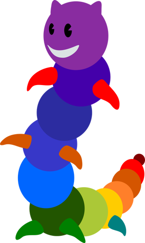 Lagarta de arco-íris