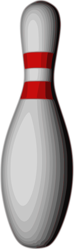 Ilustración de Bowling pin icono vector