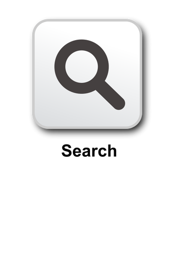 Square search icon vector drawing