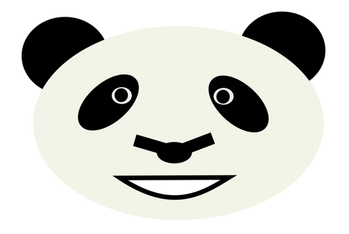 パンダの顔