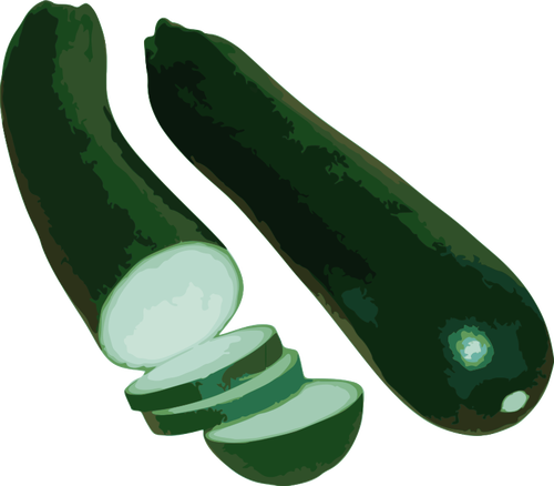 Två zucchini
