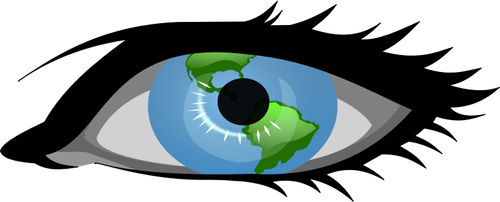 Globale visie vector afbeelding