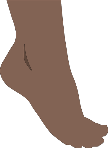 human foot clipart