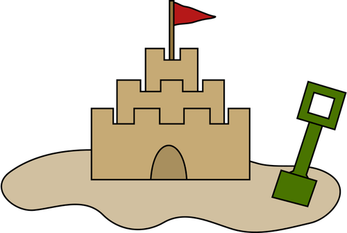 Vektorové ilustrace z hradu