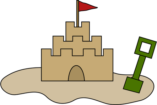 Vector illustration of castle