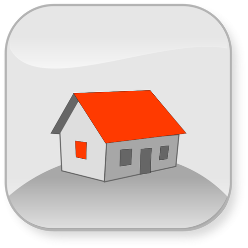 Simple house vector image