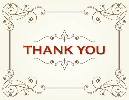 Thank You Card Template Public Domain Vectors