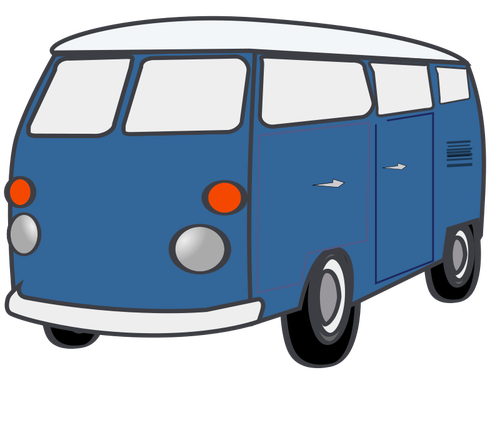 Retro style van vector image