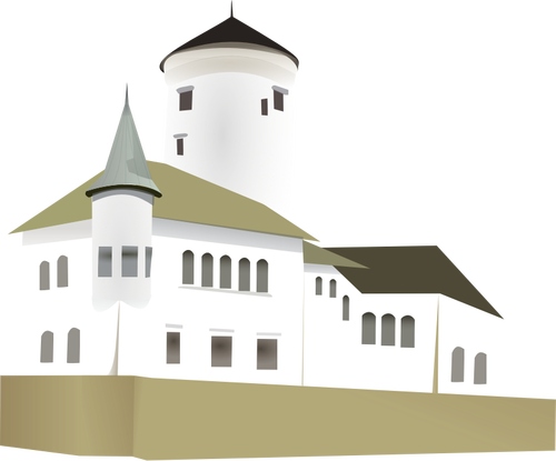 Bílý hrad Vektor Klipart