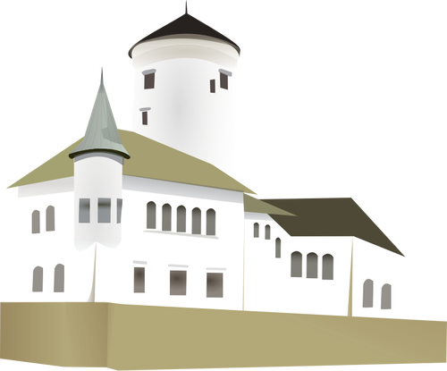 Weiße Burg Vektor-ClipArt