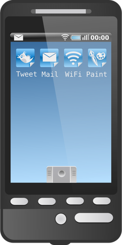 Android の携帯電話のベクトル図
