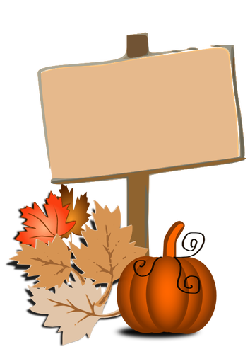 Autumn symbol vector graphics