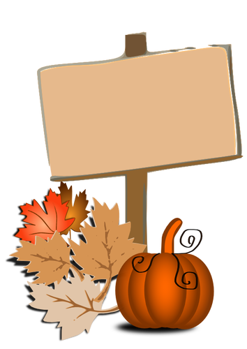 Autumn symbol vector graphics