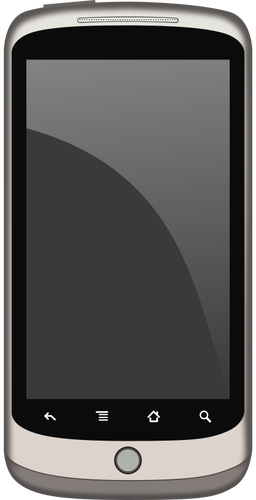 Touchscreen phone vector image