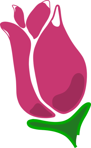 Abstrakt Rosa Ros vektor ClipArt