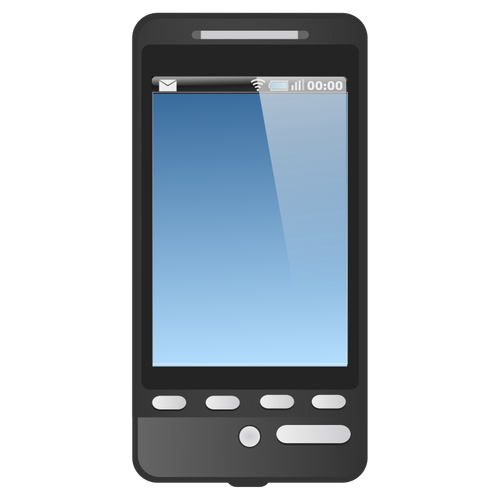 GSM touch screen phone vector image