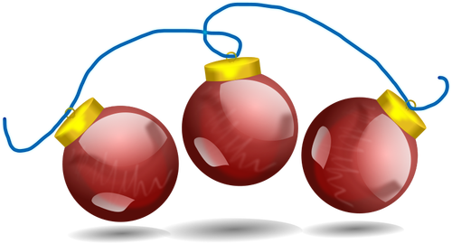 Las bolas de Navidad decoración de vectores