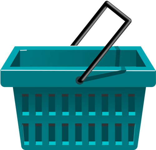 Blå shopping cart vektor image
