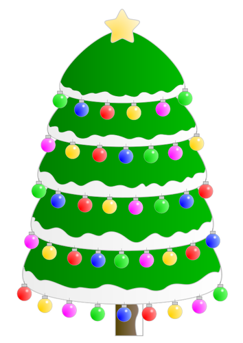 וקטור גרפי עץ חג המולד