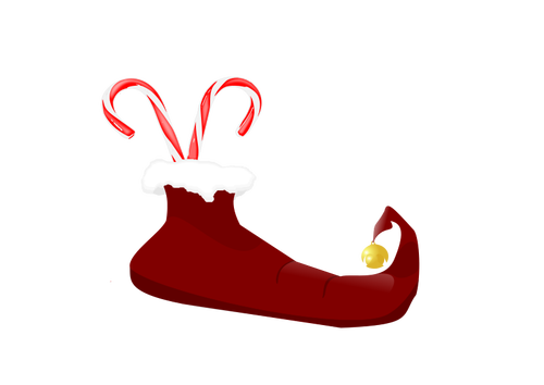 Elf boot vector image