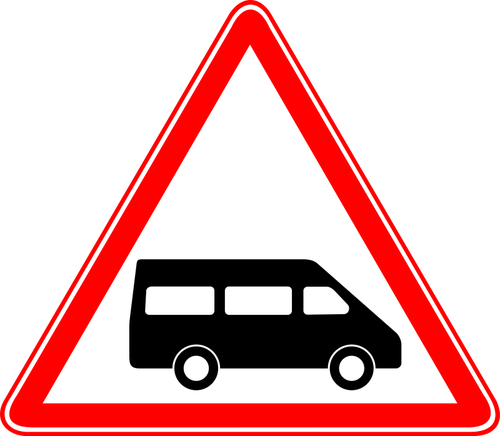 Dollar van traffic sign