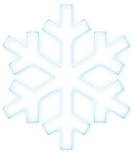 graphiques vectoriels du symbole de flocon de neige bleu