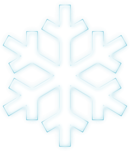 Vector graphics of pale blue snowflake symbol