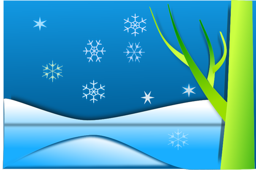 Winter landscape vector