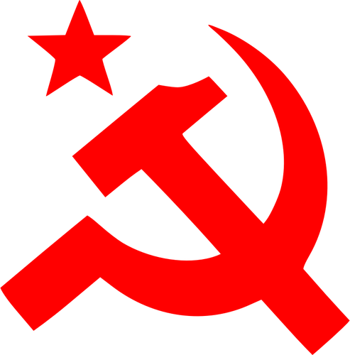 हथौड़ा वेक्टर चित्रण का साम्यवाद हस्ताक्षर