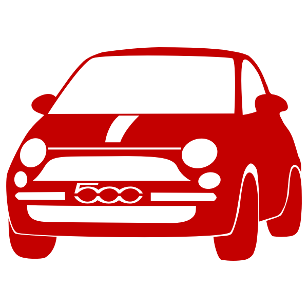 Vektorgrafik des Fiat 500