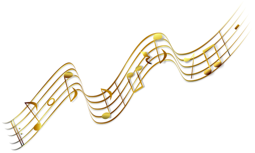 Müzik notaları illüstrasyon vektör