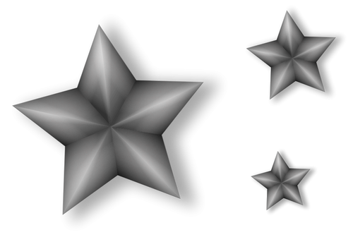 Metal Stars Vector Art