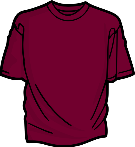 Purple t-shirt vector image