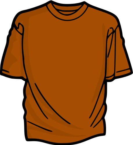 Pomarańczowy t-shirt wektor clipart